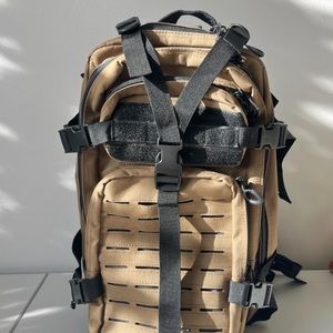 Brown Tactical Backpack in Excellent Condition